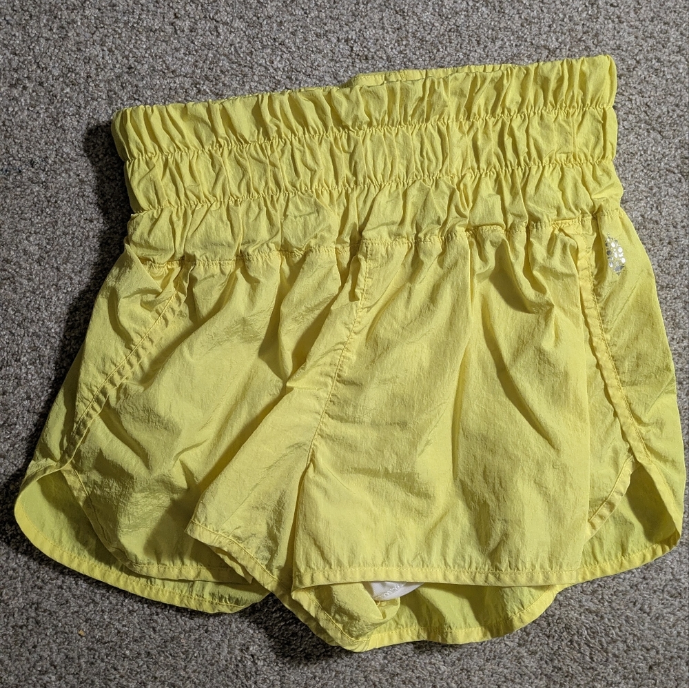 FP Movement by Free People Sunny Yellow Athletic Running Shorts